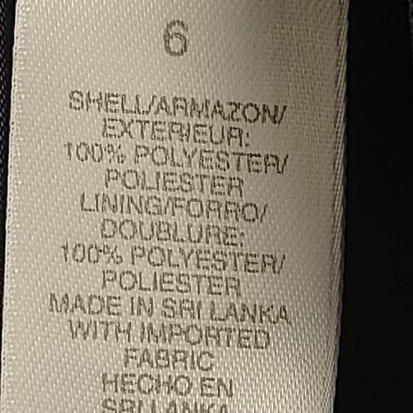 Emma James (Liz Claiborne Co) Women's Black Professional Blazer Jacket Size 6 - Picture 12 of 13